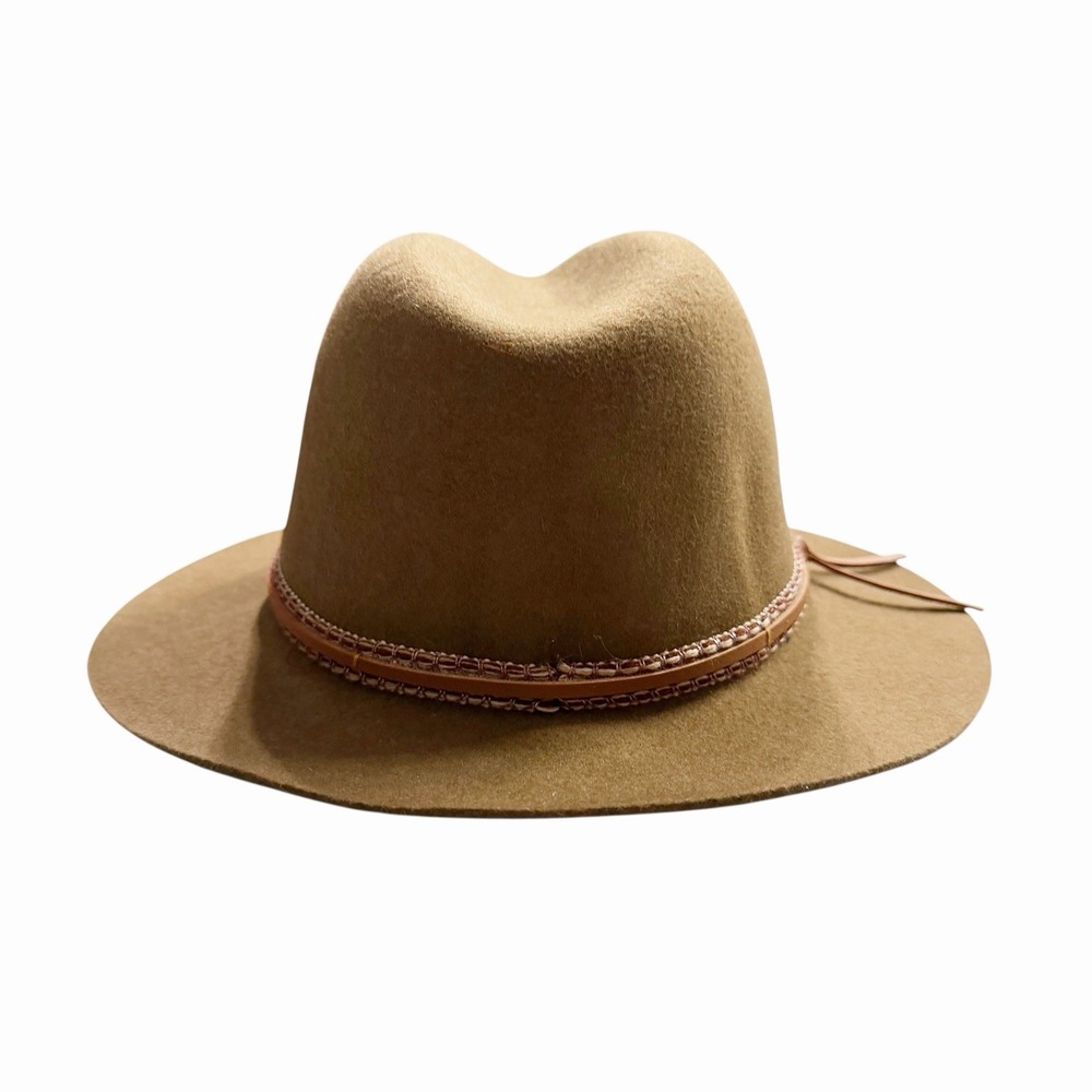 Anna & Ava Women 100% Wool Fedora Hat Brown Western Rancher Wide Brim Boho Fall - Picture 4 of 8